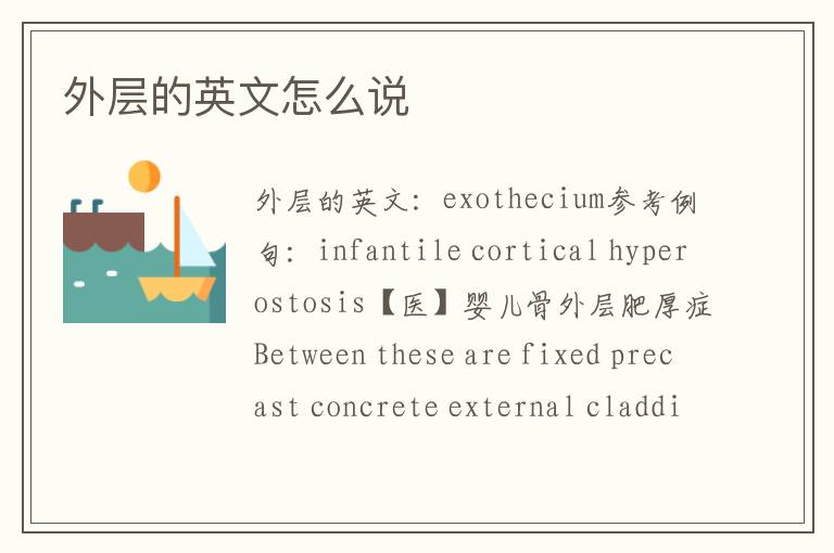 外层的英文怎么说