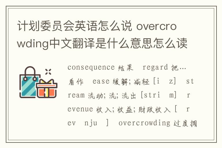 计划委员会英语怎么说 overcrowding中文翻译是什么意思怎么读